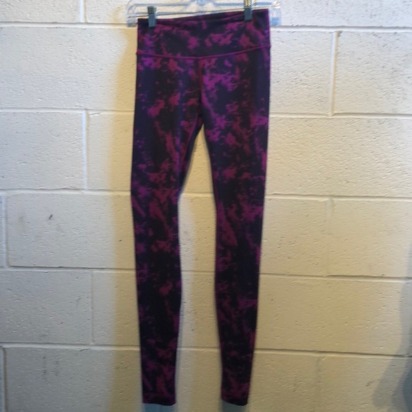 lululemon athletica Pants - Lululemon purple & black full length legging sz 4 lululemon athletica Pants - Lululemon purple & black full length legging sz 4